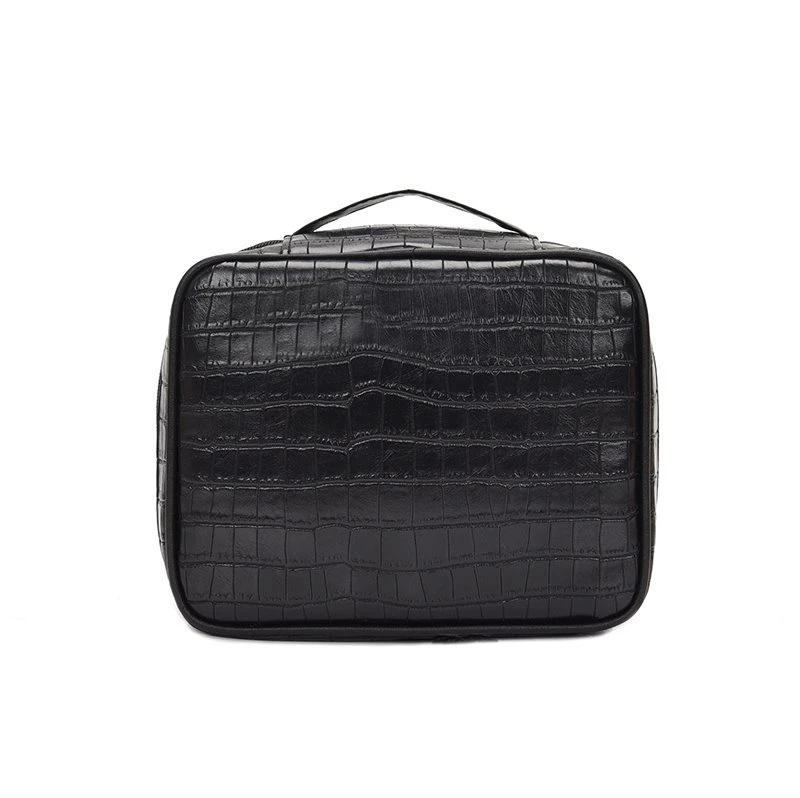 black makeup bag